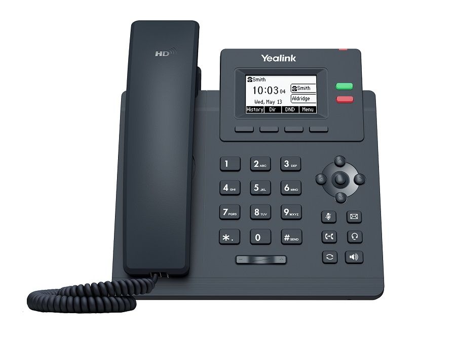 YEALINK IP PHONE SIP-T31P 2 SIP LINES POE SUPPORT YEALINK IP PHONE SIP-T31P 2 SIP LINES POE SUPPORT - Image 1