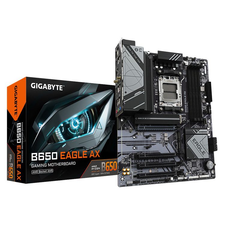 GIGABYTE MOTHERBOARD B650 EAGLE A, AM5 ,ATX GIGABYTE MOTHERBOARD B650 EAGLE A, AM5 ,ATX - Image 1