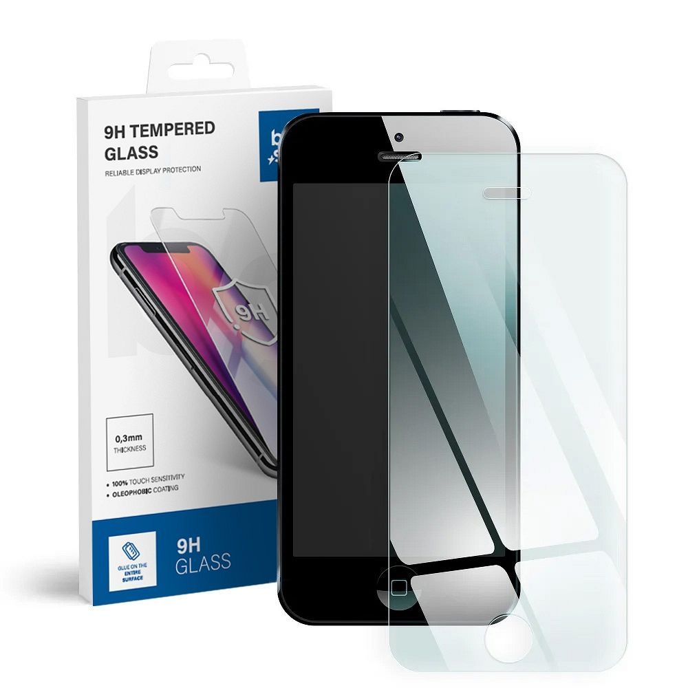 Tempered Glass Blue Star - IPHONE 5/5S Tempered Glass Blue Star - IPHONE 5/5S - Image 1
