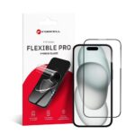 Forcell Flexible Nano Glass 5D for iPhone 15 Plus black