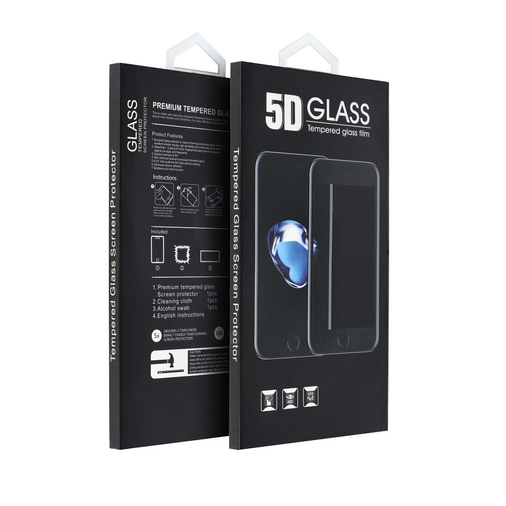 5D Full Glue Tempered Glass - for iPhone 12 Pro Max (MATTE) black 5D Full Glue Tempered Glass - for iPhone 12 Pro Max (MATTE) black - Image 1