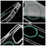 Drop Glue Colorful Ring Mag Cover compatible with MagSafe for IPHONE 15 PRO dark green - Image 2