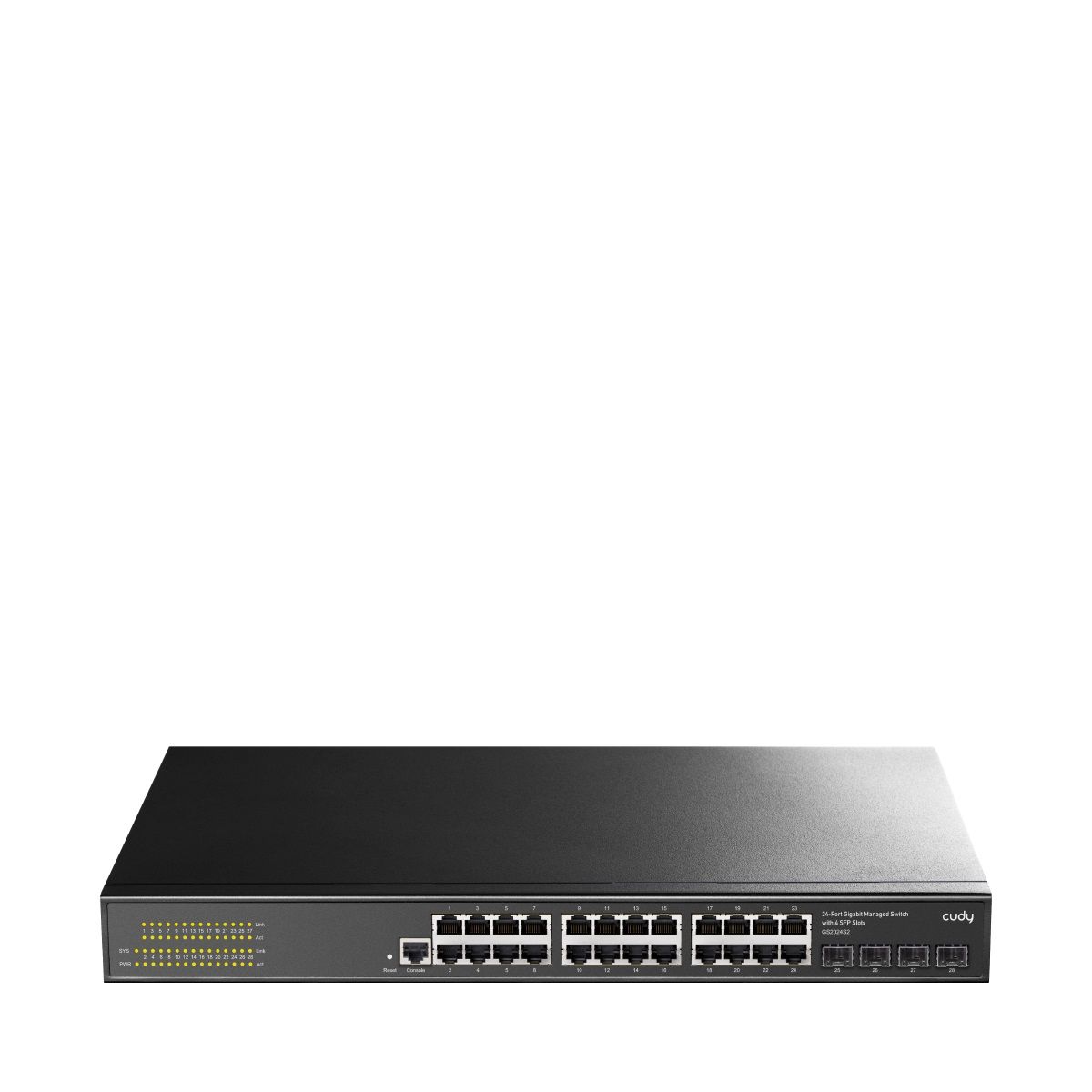 CUDY Switch GS2024S2 24-GbE 4-SFP L2 Managed Gigabit CUDY Switch GS2024S2 24-GbE 4-SFP L2 Managed Gigabit - Image 1