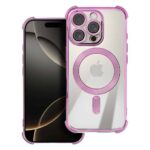 Case ANTISHOCK ELECTRO for IPHONE 16 Pro Max compatible with MagSafe pink