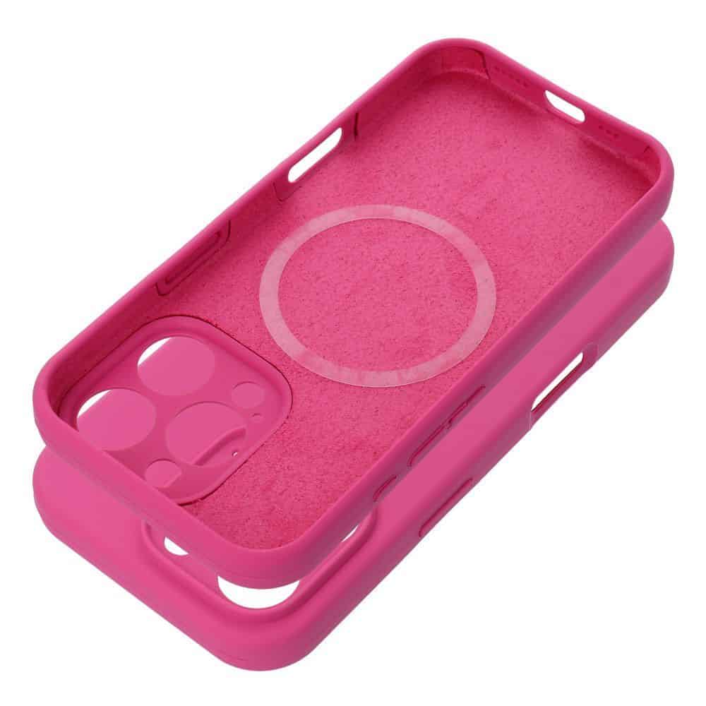 Case SILICONE 2mm for IPHONE 16 Pro compatible with MagSafe pink Case SILICONE 2mm for IPHONE 16 Pro compatible with MagSafe pink - Image 1