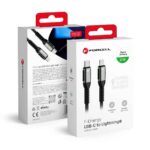 FORCELL F-ENERGY C259 cable Type C to Lightning PD 3A 27W Cafule 2 m black