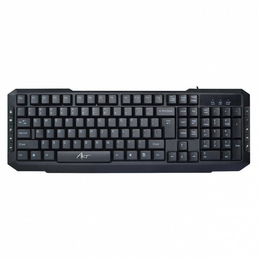 ART wire keyboard USB A QWERTY AK-47U black ART wire keyboard USB A QWERTY AK-47U black - Image 1