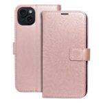 MEZZO Book case for IPHONE 15 Plus mandala rose gold