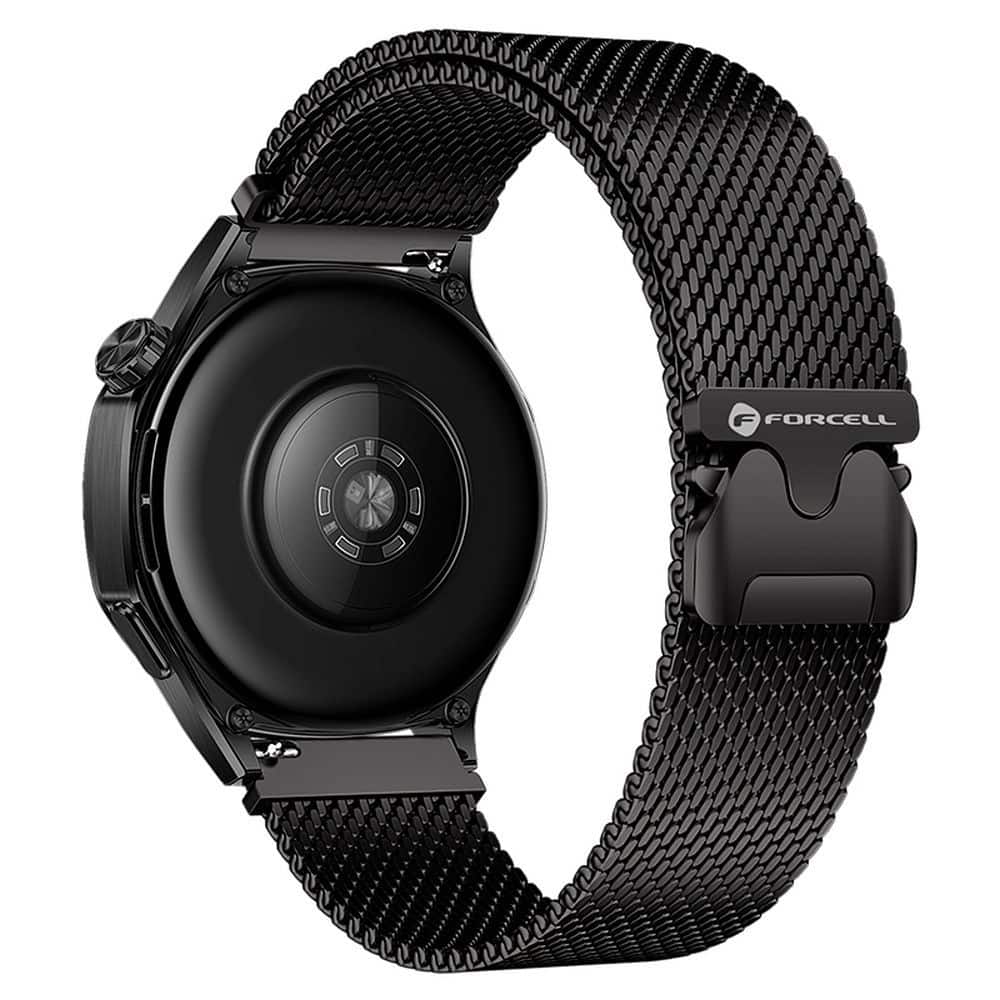 FORCELL F-DESIGN FS10 stailess steel strap for SAMSUNG Watch 22 mm black FORCELL F-DESIGN FS10 stailess steel strap for SAMSUNG Watch 22 mm black - Image 1