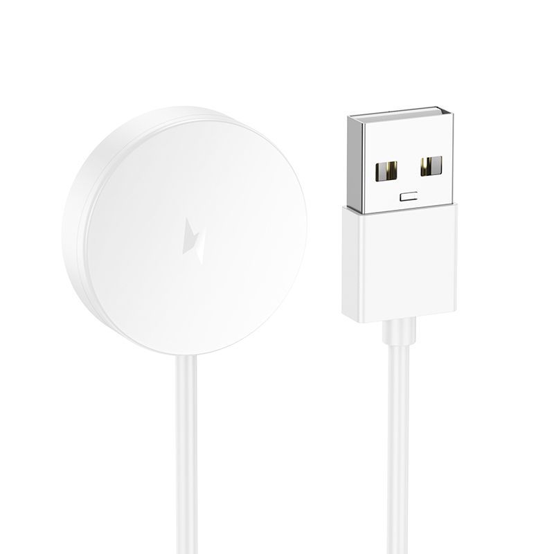 Charging cable for smartwatch Hoco 0,6 m Y29 white - Image 1