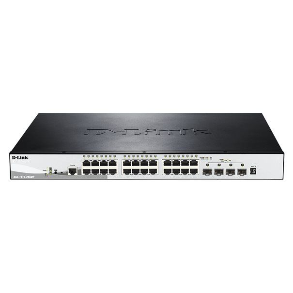 D-Link Switch DGS-1510-28XMP/E 24xGBit PoE (370W)/4xSFP+ - Image 1