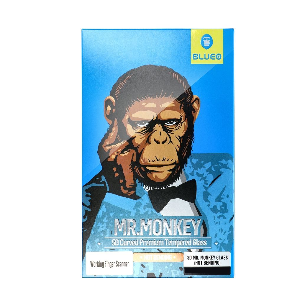 5D Mr. Monkey Glass - for Samsung Galaxy A53 5G black (Strong Lite) 5D Mr. Monkey Glass - for Samsung Galaxy A53 5G black (Strong Lite) - Image 1