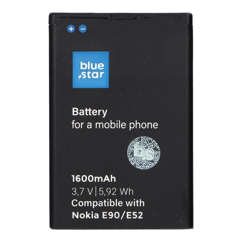Battery for Nokia E52 / E71 / N97 / E61i / E63 / E90 / 6650 Flip 1600 mAh Blue Star Premium Battery for Nokia E52 / E71 / N97 / E61i / E63 / E90 / 6650 Flip 1600 mAh Blue Star Premium - Image 1