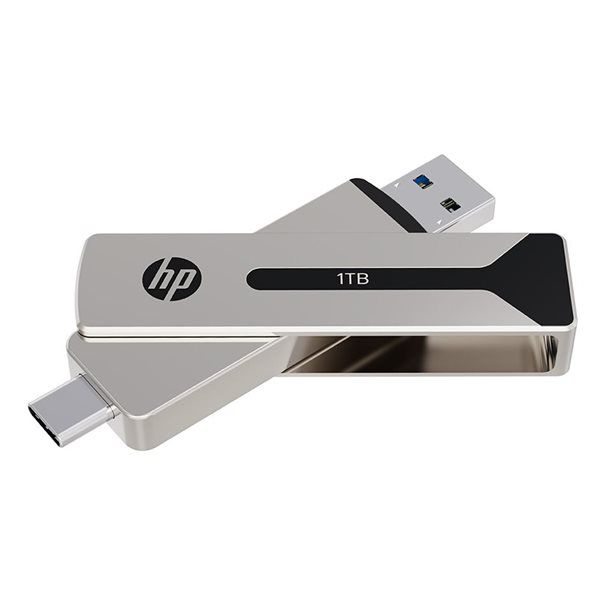 HP USB-C & Typ-A 3.2 1TB SSD Steel Flash Drive 911Pro - Image 1