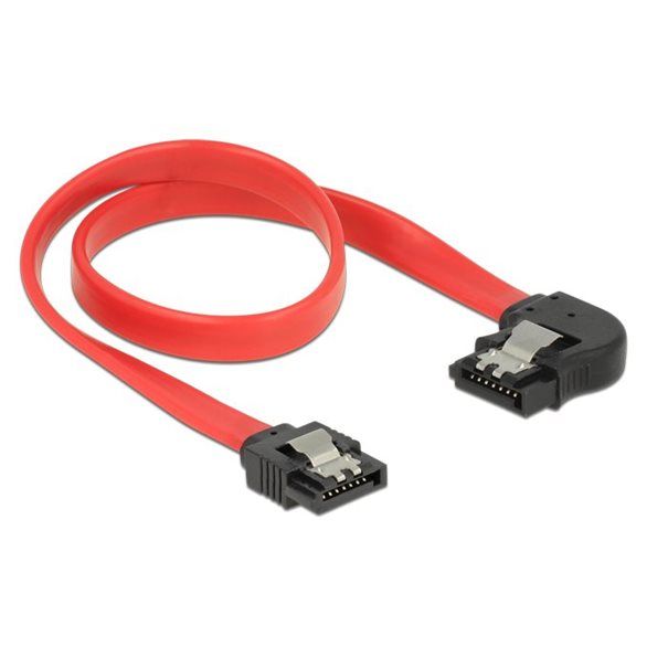 Delock Kabel SATA 6Gb St. gerade > St. li. Red - Image 2