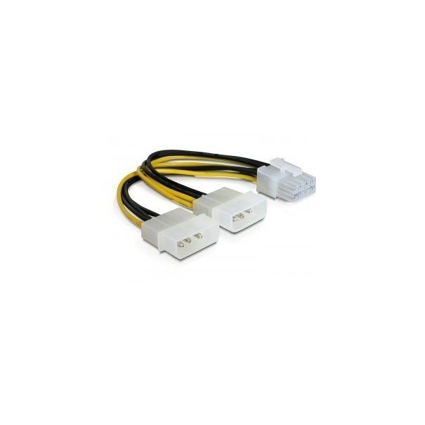 Delock ATX Stromadapter 2x 5.25" -> 8-pin (PCIe) - Image 1