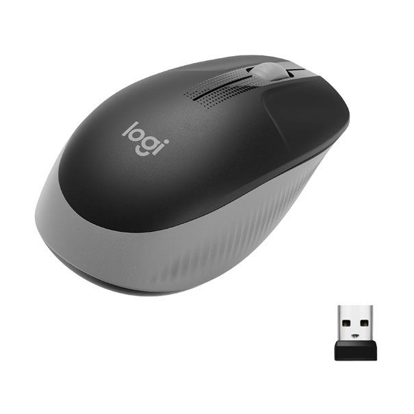 Logitech Mouse M190 Wireless FULL-SIZE grey für mittelgroße bis große Hände - Image 2