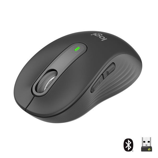 Logitech Mouse M650 SIGNATURE WL (RIGHT) BOLT graphite BT für kleine und mittelgroße Hände (<17,5 - 19,0 cm) - Image 1
