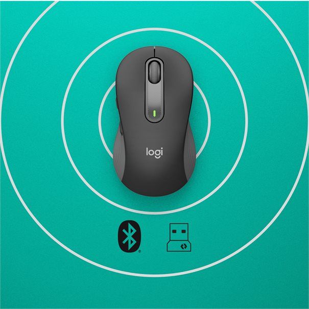 Logitech Mouse M650 SIGNATURE Large WL (RIGHT) BOLT graphite BT für große Hände (> 19,0 cm), Rechtshänder - Image 5