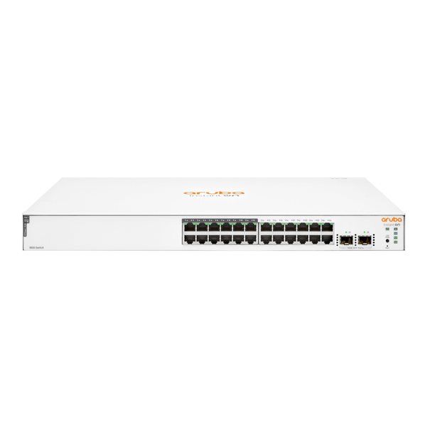 HPE Aruba Switch 1830 24G 2SFP 24xGBit/2xSFP (12xPoE/195W) JL813A - Image 1