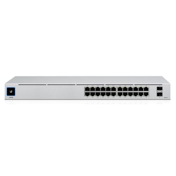 Ubiquiti Switch UniFi 24xRJ45 GBit/2xSFP Managed Gen2 19" Rack-Mountable, Fanless, 1,3" Touchscreen - Image 2