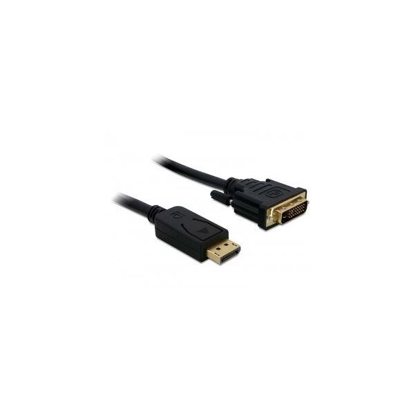 Delock Kabel DisplayPort 1.1 (DP) ==> DVI-D 2m St/St - Image 1