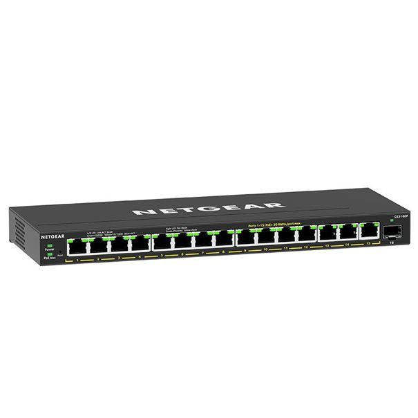 Netgear 16Port Switch 10/100/1000 GS316EP - Image 4
