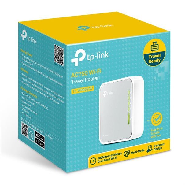 TP-LINK WLAN 433MBit Dualband Pocket Router TL-WR902AC AC750 Mini Pocket Wi-Fi Router - Image 4