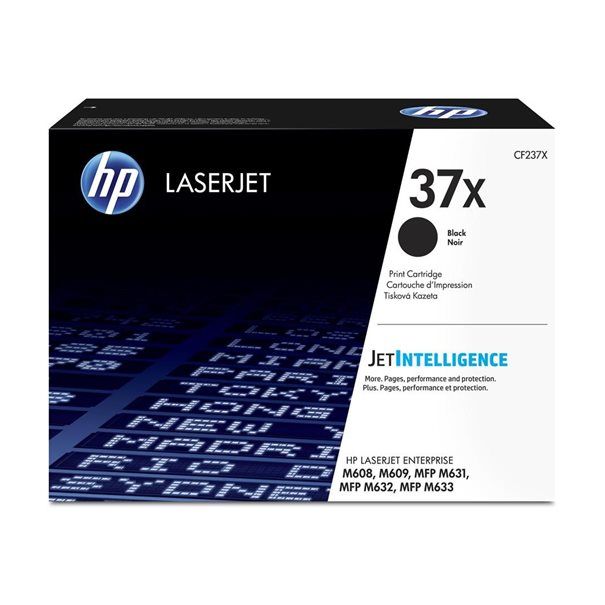 Toner HP Laser 37X BLACK CF237X  25k Laserjet Enterprise M608 - Image 1
