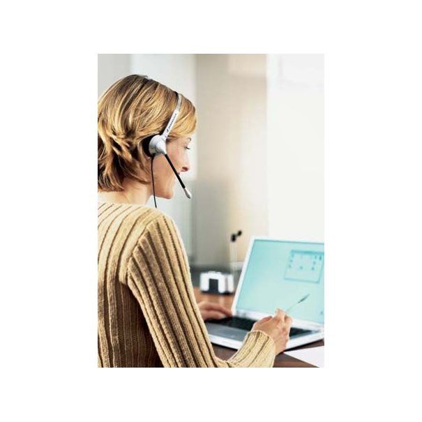 EPOS | SENNHEISER SH 330 Mono Corded Wired OE Headset silver - Image 2