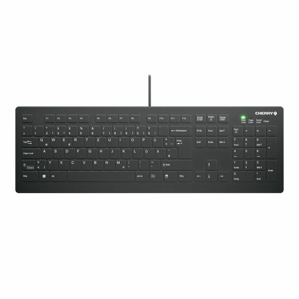 CHERRY Keyboard AK-C8112 Medical corded sealed [DE] black IP68 kabelgebunden, vollversiegelt, IP68 - Image 1