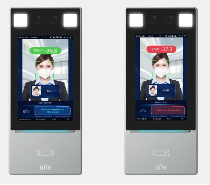 UNIVIEW WRIST TEMPERATURE MEASUREMENT TERMINAL - FACE RECOGNITION ACCESS TERMINAL - Image 1