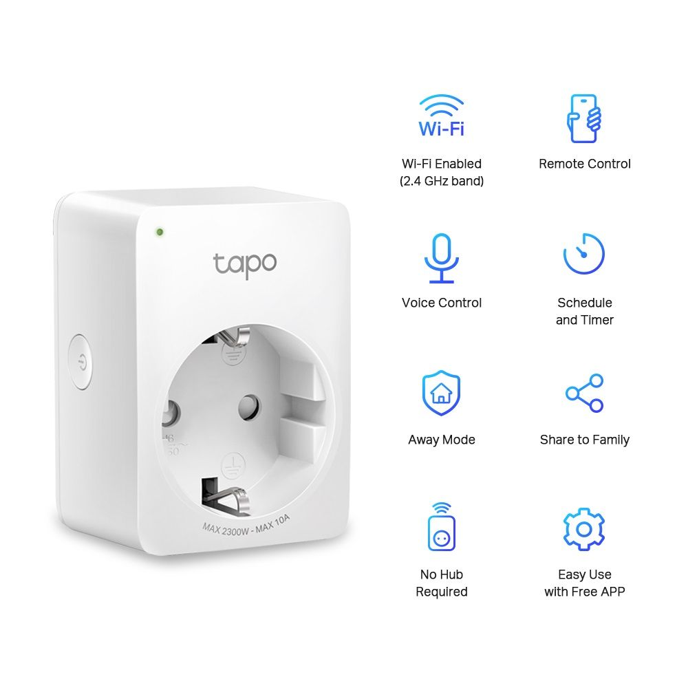 TP-LINK TAPO P100 MINI SMART PLUG WIFI - Image 2