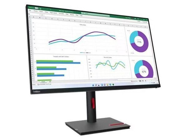 LENOVO Monitor ThinkVision T32h-30 31.5'' QHD IPS, HDMI, Display Port, USB, USB-C, Height Adjustable, 3YearsW - Image 2