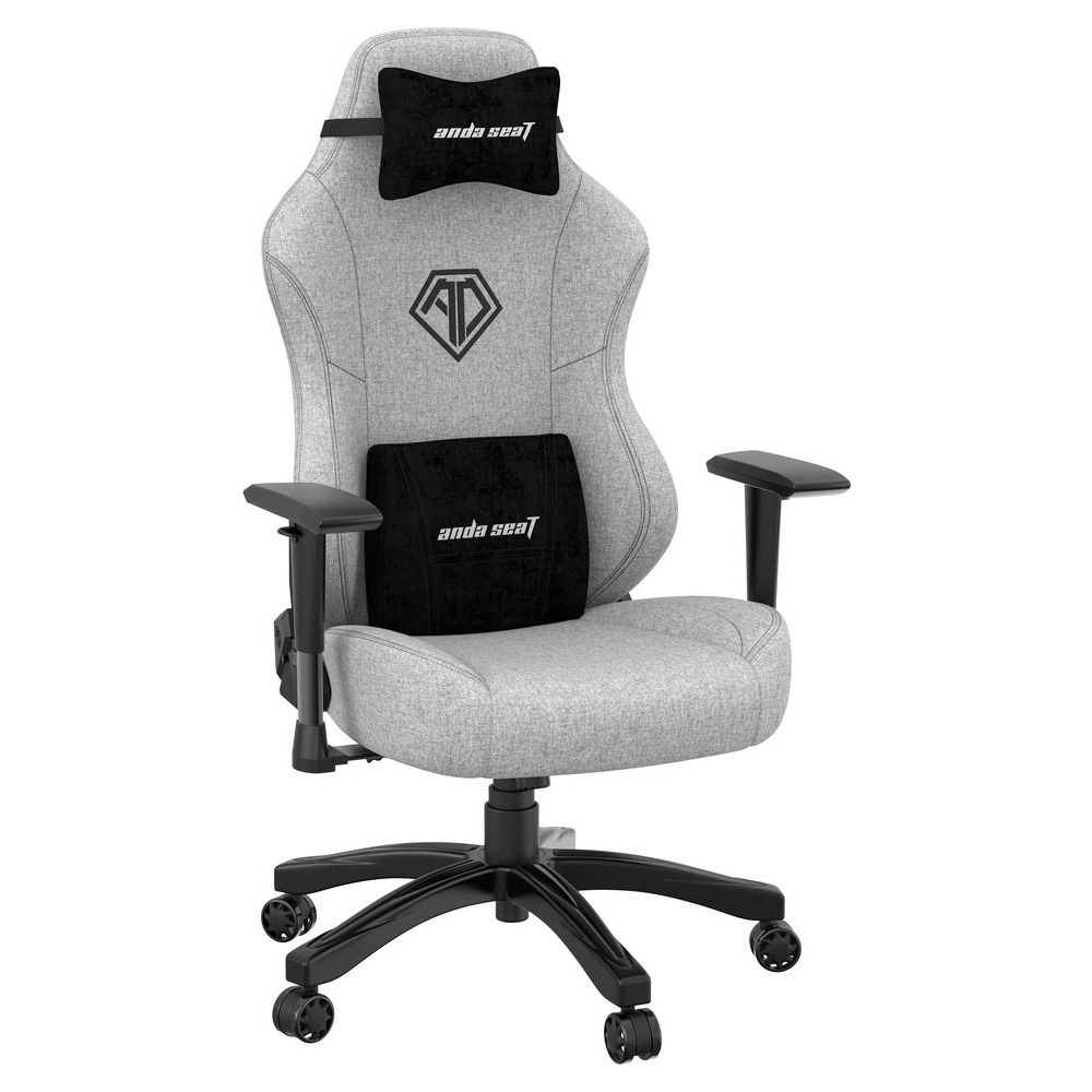 ANDA SEAT Gaming Chair PHANTOM-3 Large Grey Fabric - Image 1