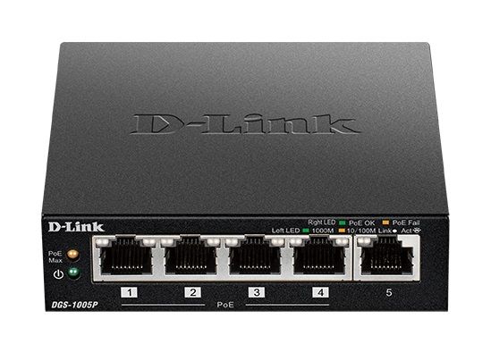 D-LINK DGS-1005P 5-port 10/100/1000Mbps 4 PoE Ports - Image 2