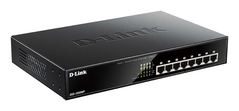 D-LINK DGS-1008MP 8-port 10/100/1000Mbps 8 PoE Port - Image 2