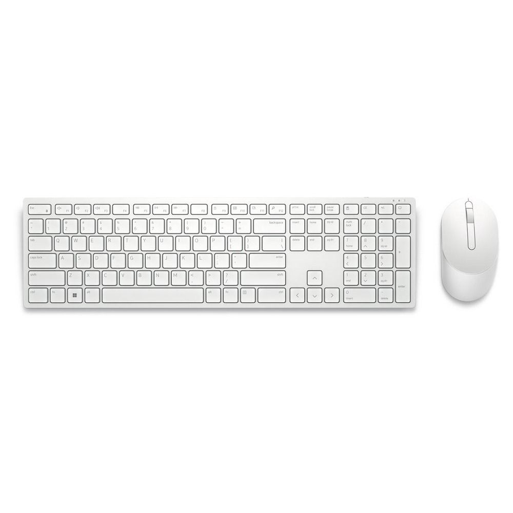 DELL Pro Keyboard & Mouse KM5221W Greek Wireless WHITE - Image 1