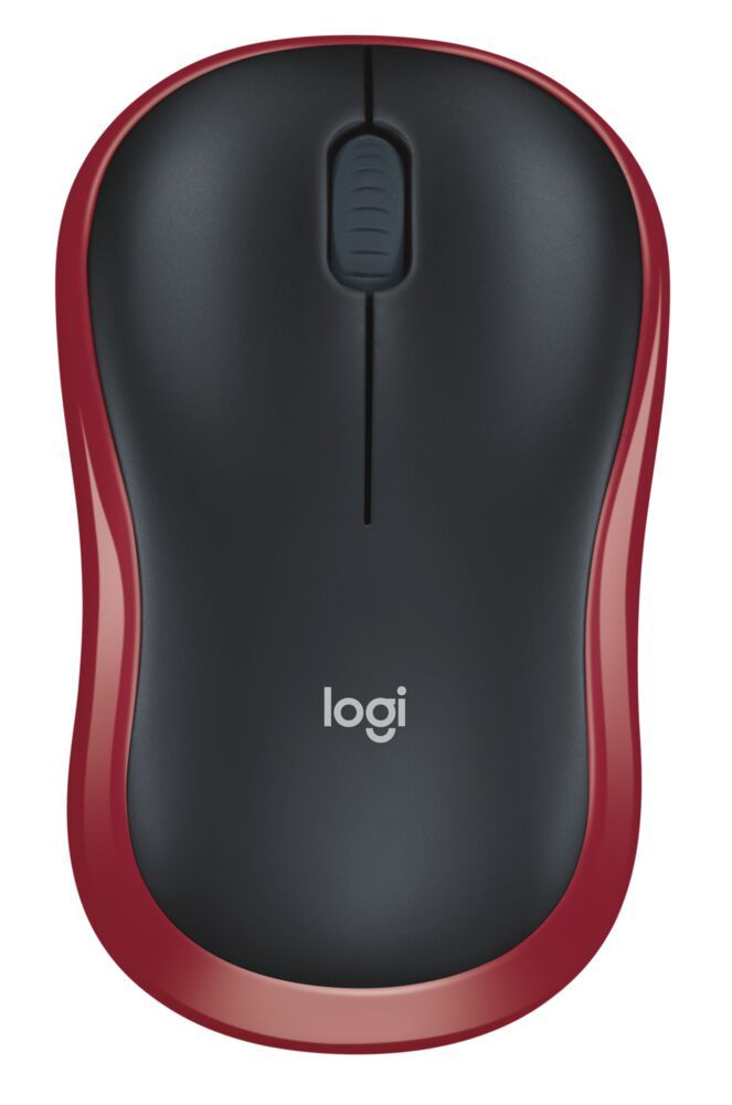 LOGITECH Mouse Wireless M185 Red - Image 1