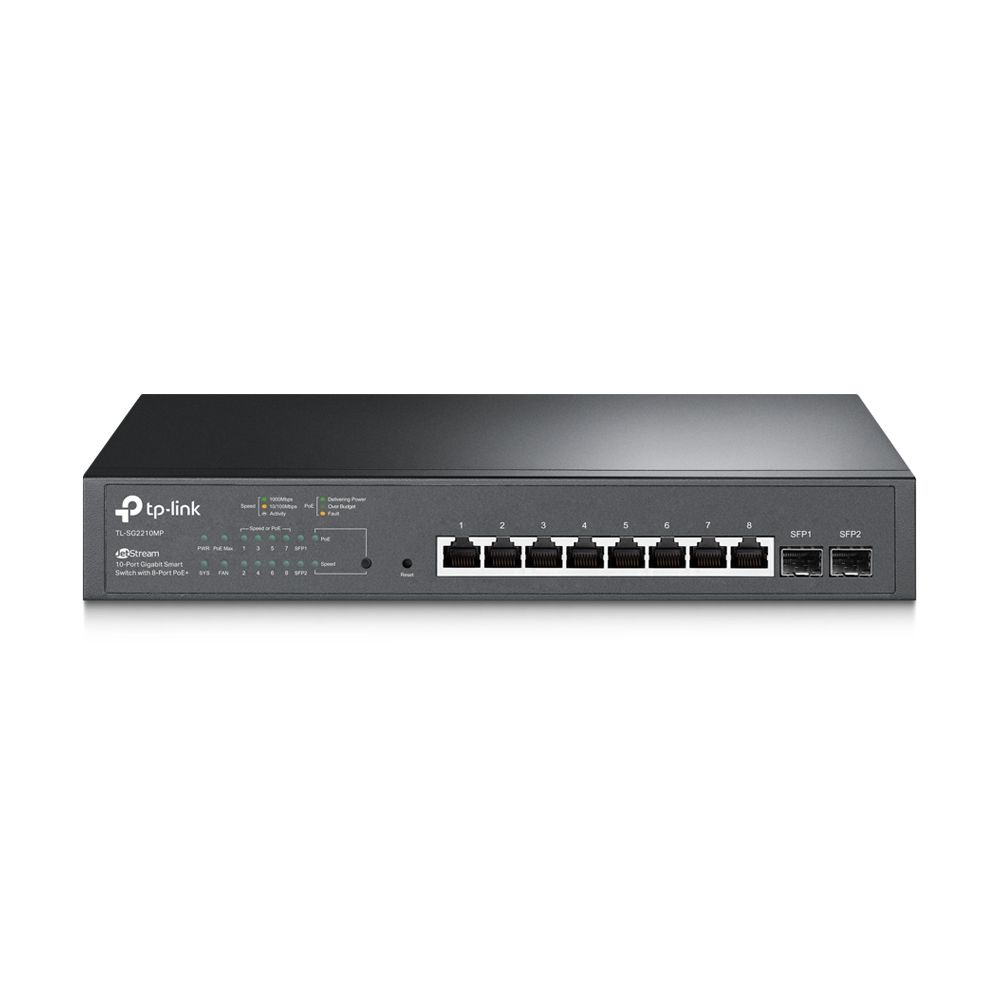 TP-LINK SWITCH TL-SG2210MP, 8 POE+ GBIT SMART - Image 1