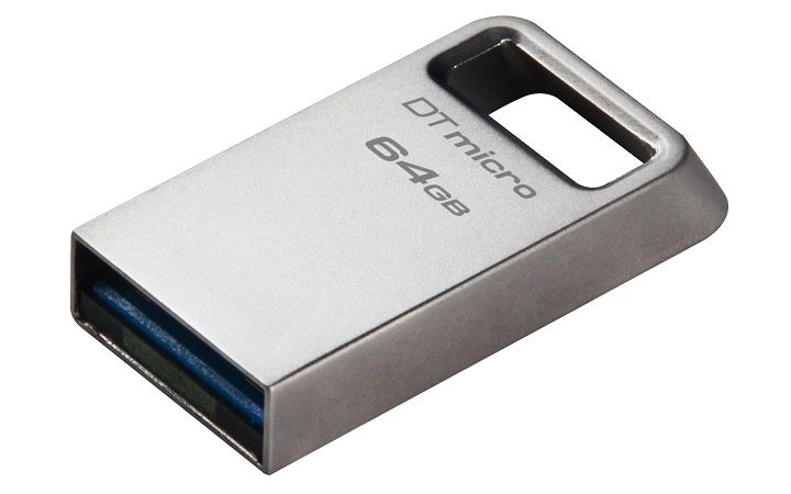 KINGSTON USB Stick Data Traveler Micro DTMC3G2/64GB, USB 3.2 Silver KINGSTON USB Stick Data Traveler Micro DTMC3G2/64GB, USB 3.2 Silver - Image 1