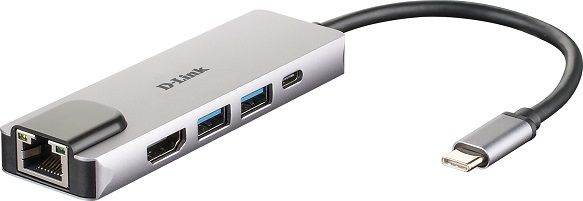 D-LINK DUB-M520 5-IN-1 USB-C HUB HDMI, ETH and PD D-LINK DUB-M520 5-IN-1 USB-C HUB HDMI, ETH & PD - Image 1
