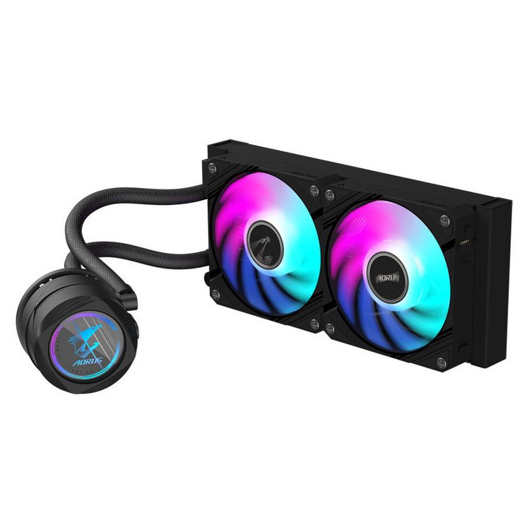 GIGABYTE CPU Cooler Liquid Cooler AORUS WATERFORCE  II  240 ARGB Sync 2 x 120mm - Image 2