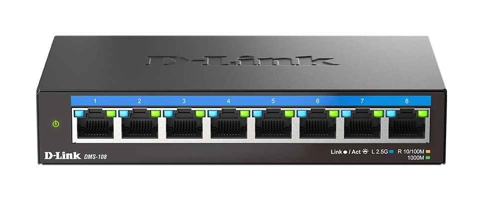 D-LINK Switch DMS-108 8-Port 2.5G Multi-Gigabit Desktop - Image 2