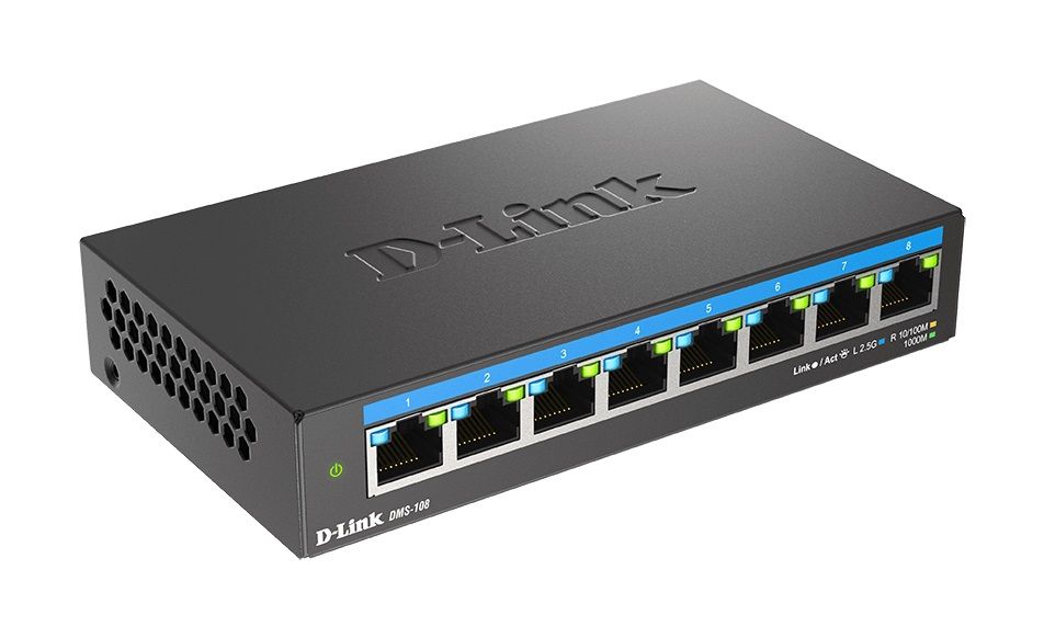 D-LINK Switch DMS-108 8-Port 2.5G Multi-Gigabit Desktop - Image 1