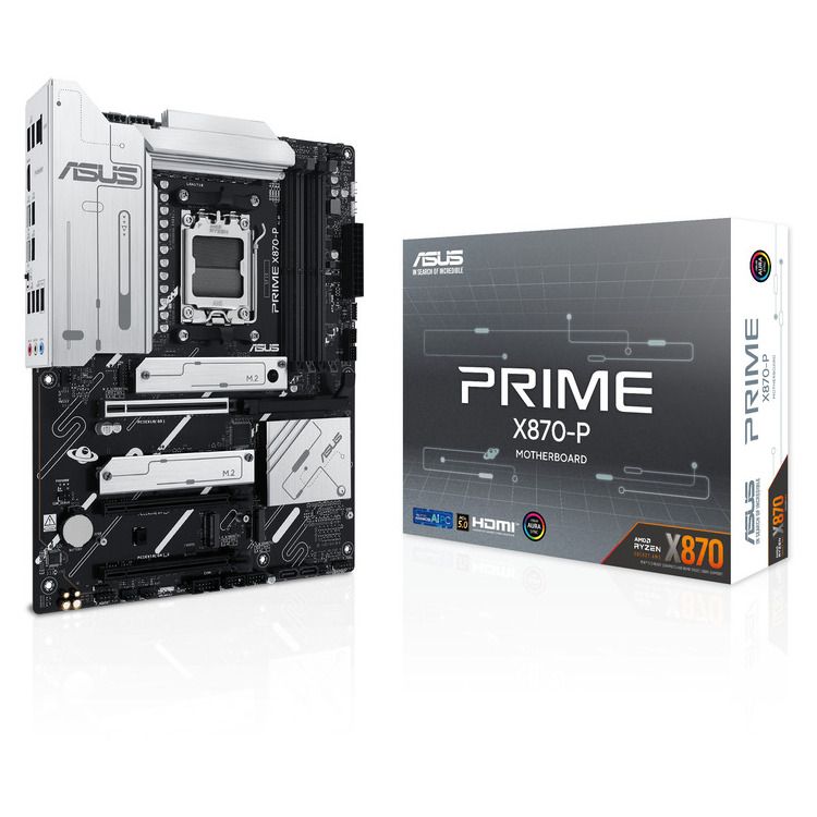 ASUS MOTHERBOARD PRIME X870-P, AM5, ATX ASUS MOTHERBOARD PRIME X870-P, AM5, ATX - Image 1