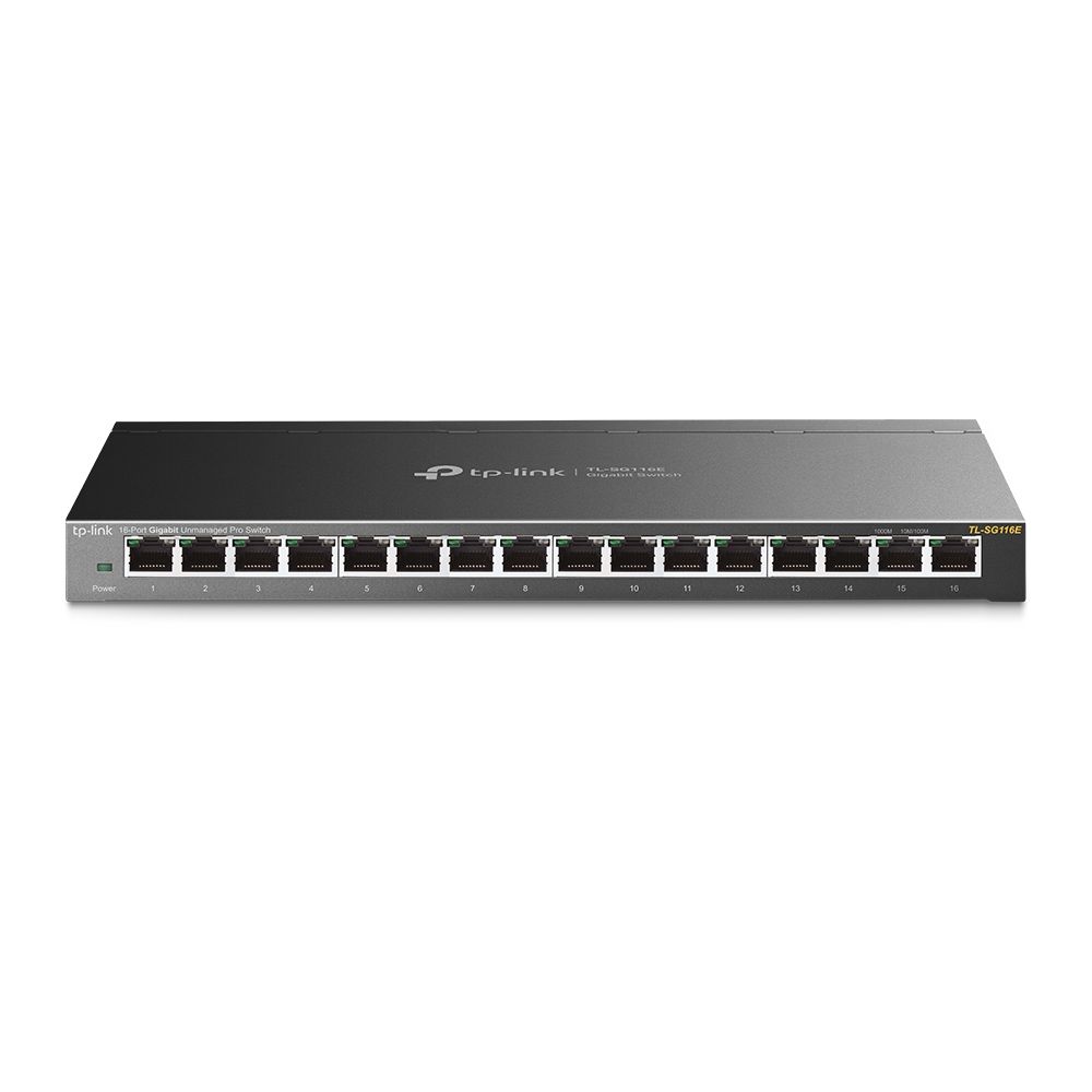 TP-LINK SWITCH TL-SG116E 16xGBIT, UNMANAGED, STEEL - Image 2