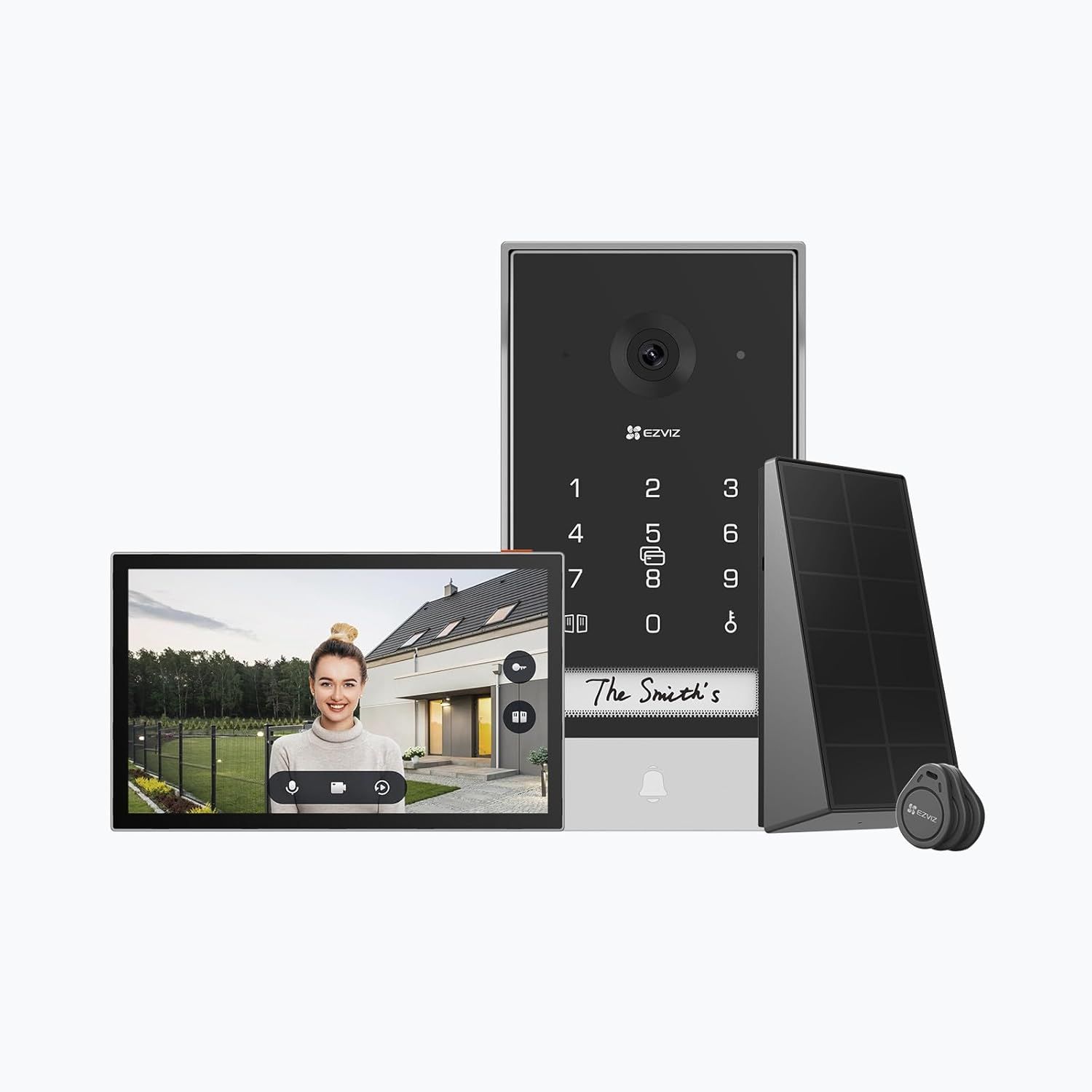 EZVIZ Wi-Fi Video Doorphone EP7 Kit with solar Panel - Image 1