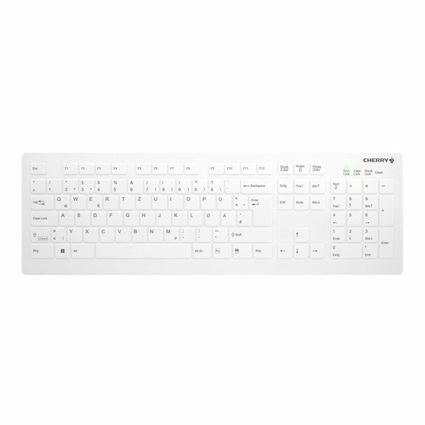 CHERRY Keyboard AK-C8112 Medical wireless [DE] white kabellos - Image 1