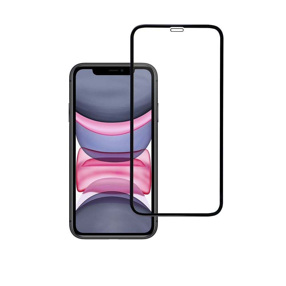 Tempered Glass Blue Star - Apple Iphone Xr/11 5D Full Cover black - Image 2